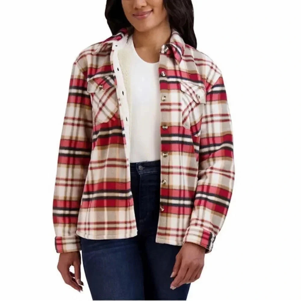 Sage Womens’ Plush Shirt Jacket / Shacket Size Is Xs